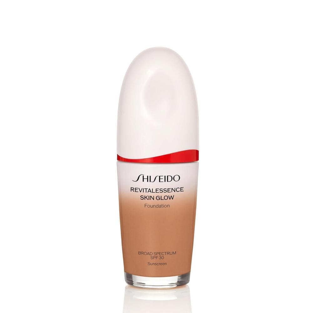 imageShiseido RevitalEssence Skin Glow Foundation SPF 30  Buildable Medium Coverage  24HR Hydration ampamp 12HR Wear  Transfer Crease ampamp Fade Resistant  NonComedogenic  All Skin Types410  Sunstone