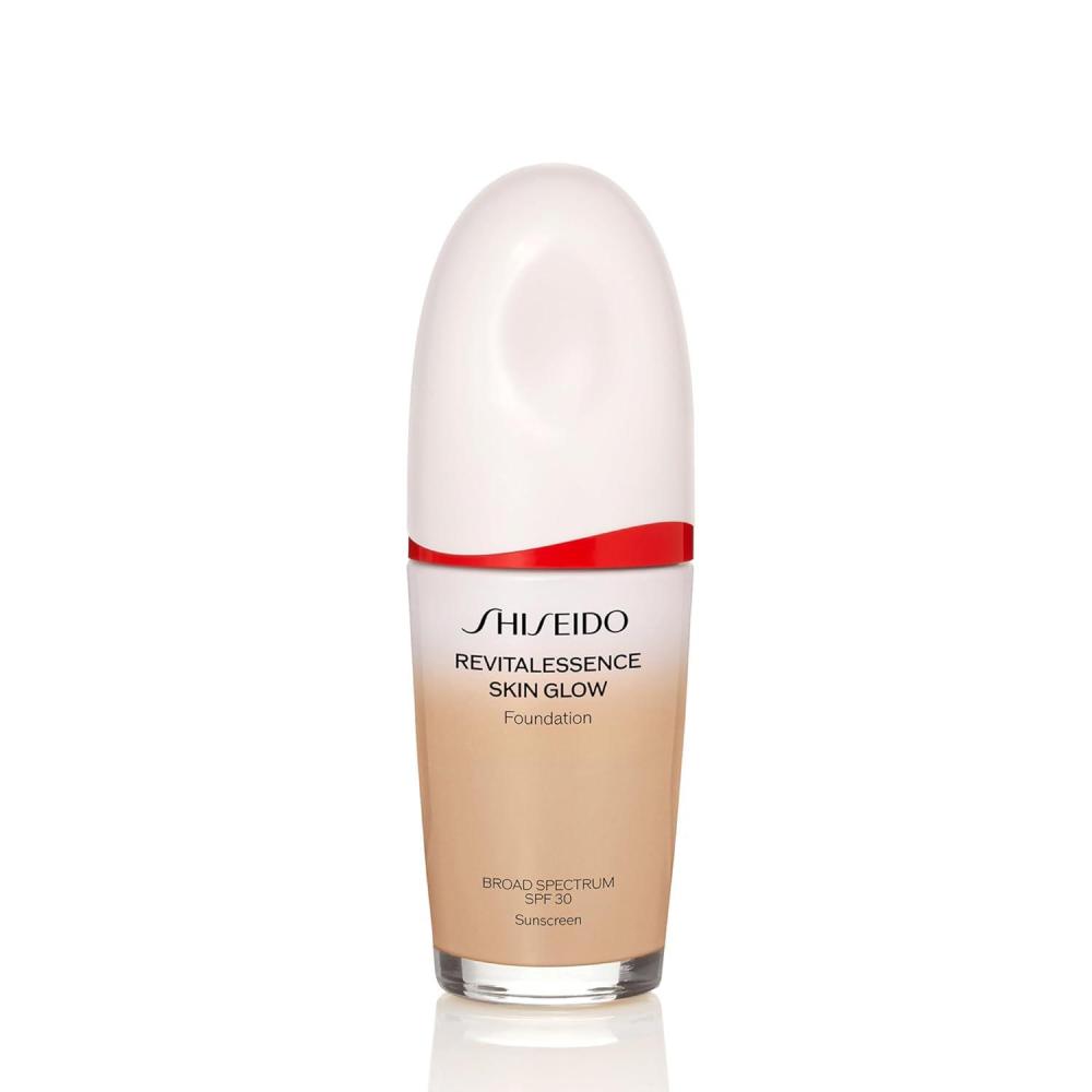 imageShiseido RevitalEssence Skin Glow Foundation SPF 30  Buildable Medium Coverage  24HR Hydration ampamp 12HR Wear  Transfer Crease ampamp Fade Resistant  NonComedogenic  All Skin Types260  Cashmere