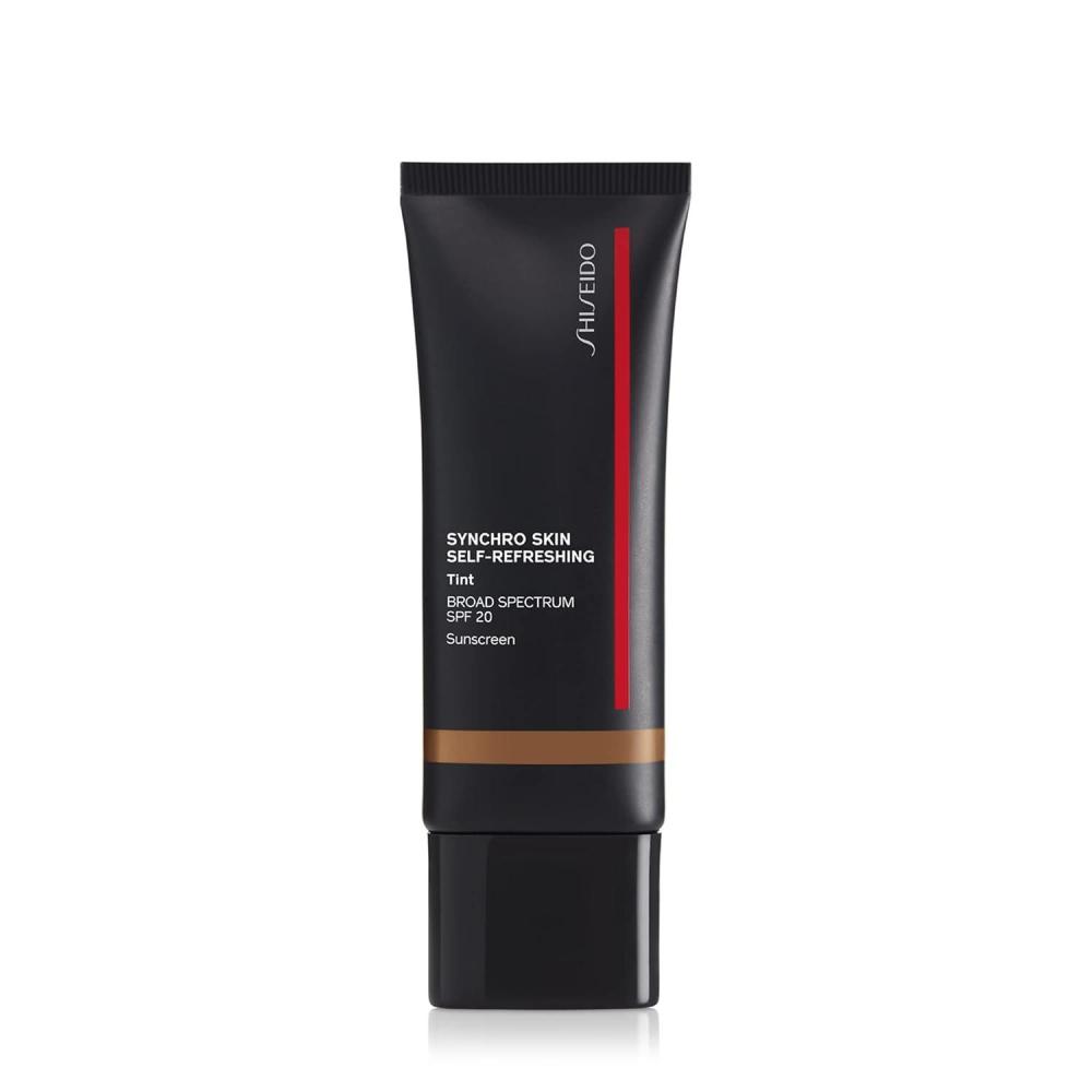 imageShiseido Synchro Skin SelfRefreshing Tint SPF 20  Light Coverage Tinted Moisturizer  12Hour Wear 24Hour Hydration  Waterproof Shine Resistant ampamp NonComedogenic515  Deep Tsubaki