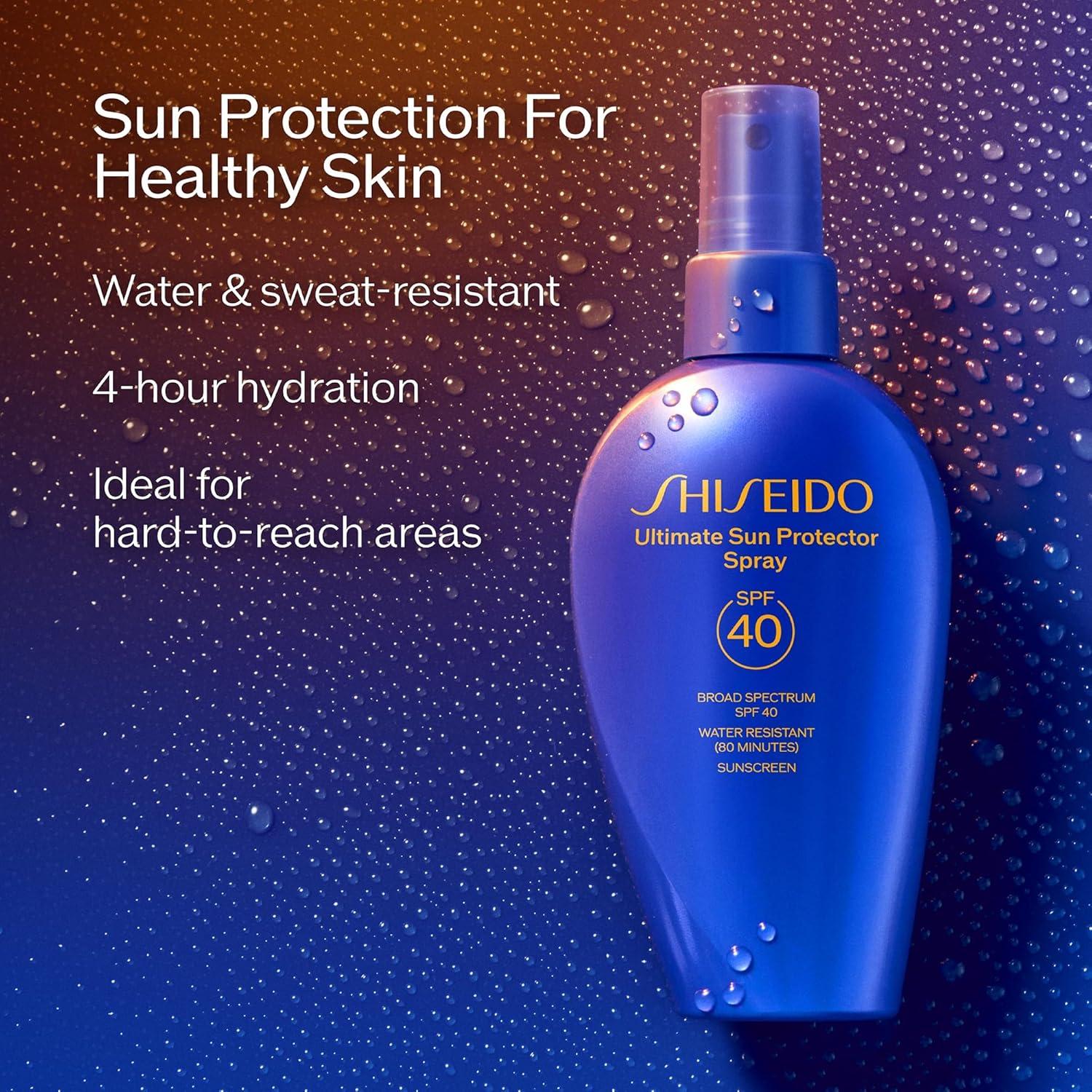 imageShiseido Ultimate Sun Protector Lotion  Invisible BroadSpectrum Sunscreen for Face ampamp Body  Lightweight Formula  All Skin TypesSPF 40 Spray  5 Fl Oz