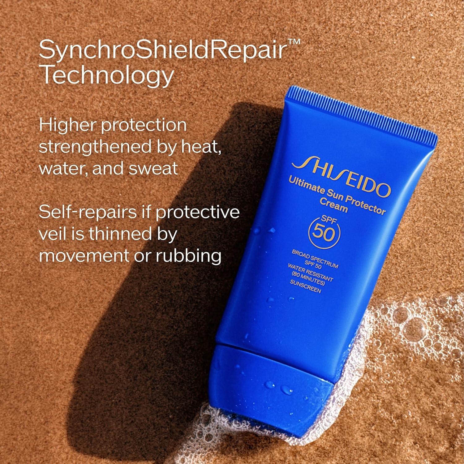 imageShiseido Ultimate Sun Protector Lotion  Invisible BroadSpectrum Sunscreen for Face ampamp Body  Lightweight Formula  All Skin TypesSPF 50 Cream  17 Fl Oz