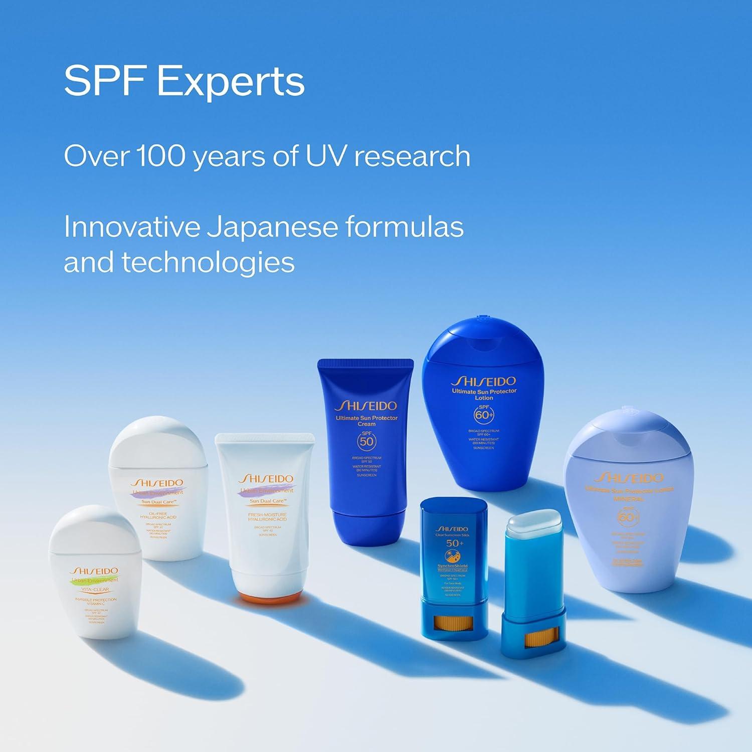 imageShiseido Ultimate Sun Protector Lotion  Invisible BroadSpectrum Sunscreen for Face ampamp Body  Lightweight Formula  All Skin TypesSPF 50 Cream  17 Fl Oz