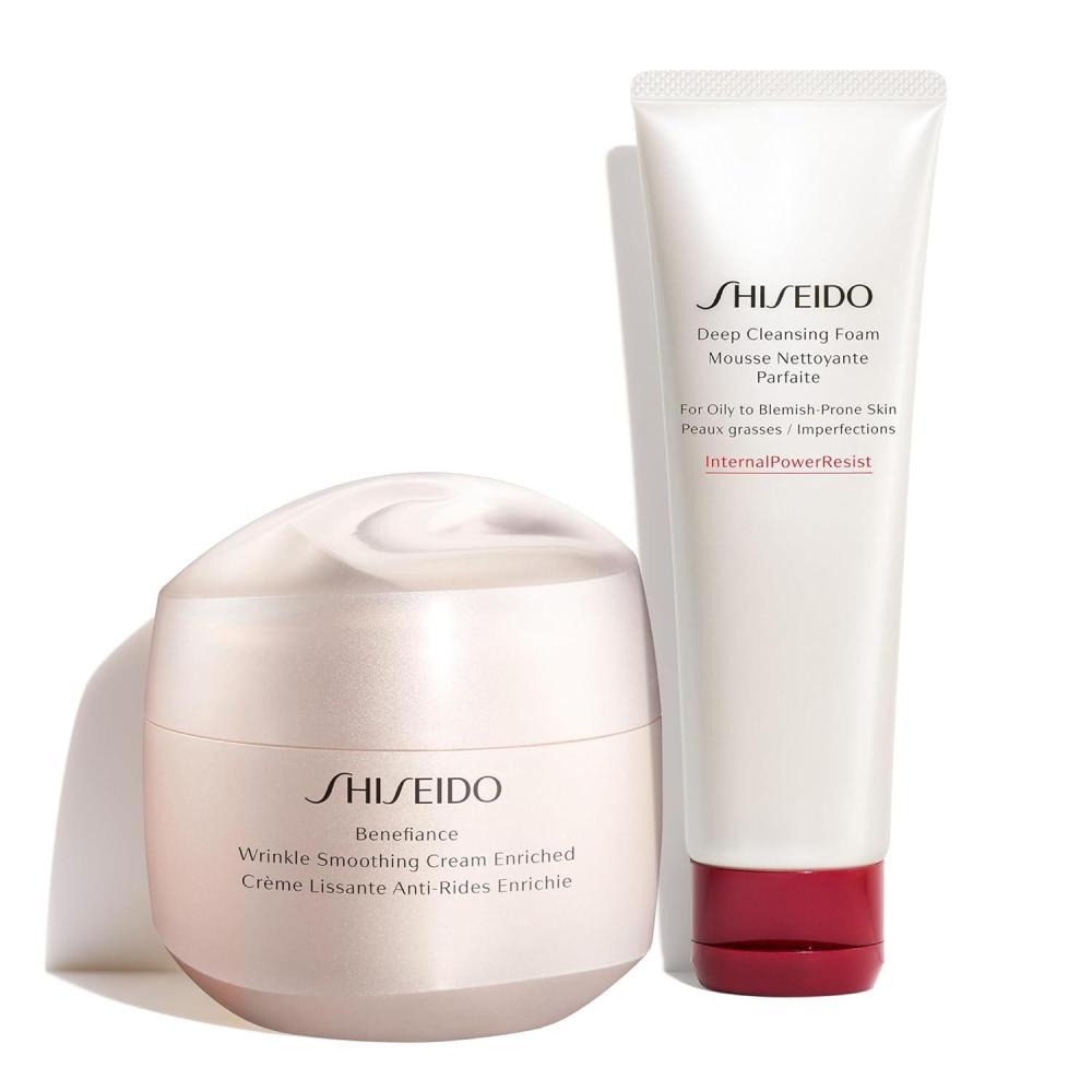 imageShiseido Benefiance Wrinkle Smoothing Cream Enriched Large Size 75 mL  Deep Cleansing Foam 125 mL