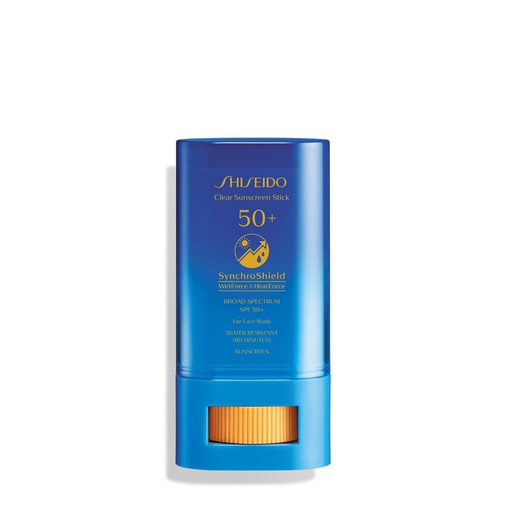 imageShiseido Clear Sunscreen Stick SPF 50  Invisible BroadSpectrum Face Sunscreen  Wear Under ampamp Over Makeup  Lightweight Formula  All Skin TypesPack of 1