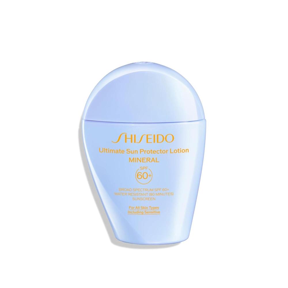 imageShiseido Ultimate Sun Protector Lotion Mineral SPF 60  Sheer BroadSpectrum Sunscreen for Face ampamp Body  Visibly Improves Fine Lines Smoothness ampamp Skin Tone  Fragrance Free All Skin Types50mL