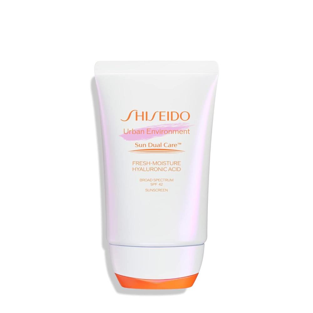 imageShiseido Urban Environment FreshMoisture Sunscreen SPF 42  50 mL  Protects Against UVAUVB Rays ampamp Pollution  12Hour Hydration  Water Resistant for 40 Minutes  NonComedogenic