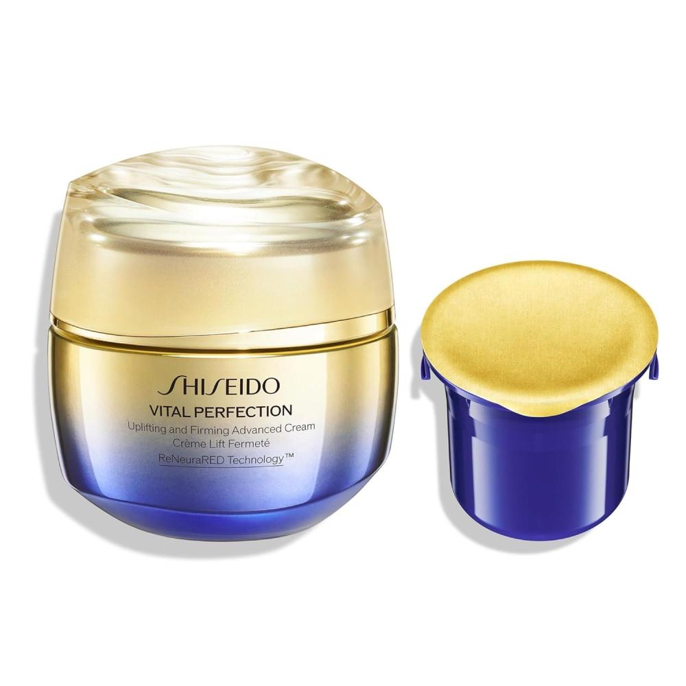 imageShiseido Vital Perfection Uplifting and Firming Advanced Cream 17 fl oz  Refill 17 fl oz  MultiBenefit Face Cream  Visibly Lifts ampamp Firms