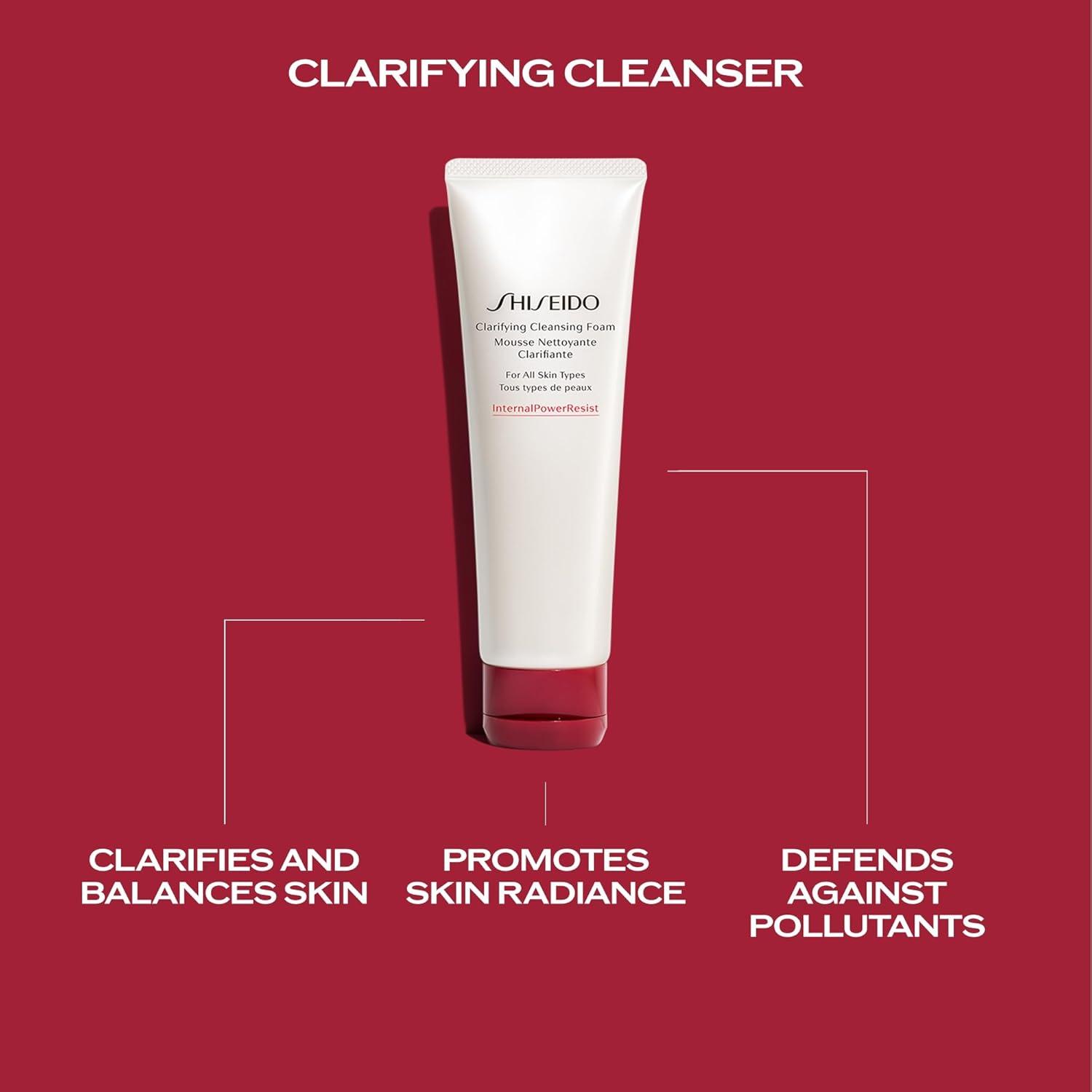 imageShiseido Brighten ampamp Nourish Cream Set Clarifying Cleansing Foam 50mL Ultimune Power Infusing Serum 10mL ampamp White Lucent Brightening Gel Cream 50mL 117 Value