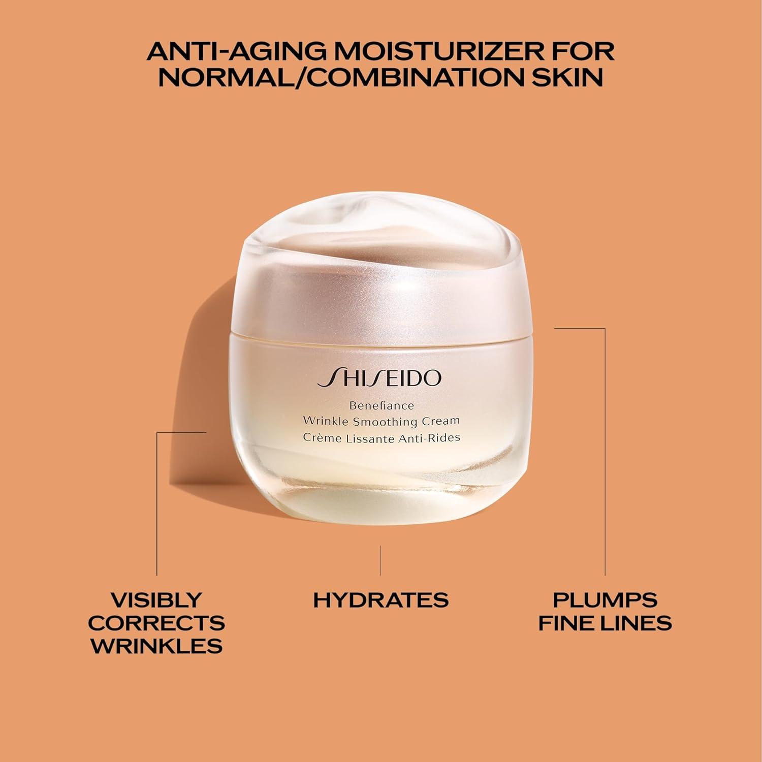 imageShiseido Smooth ampamp Brighten Eye Cream Set Clarifying Cleansing Foam 15mL Eudermine Activating Essence 70mL Benefiance Wrinkle Smoothing Cream 15mL ampamp Benefiance Eye Cream 15mL 139 Value