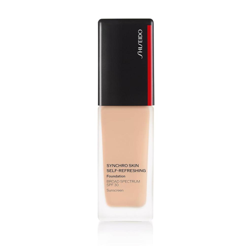 imageShiseido Synchro Skin SelfRefreshing Foundation SPF 30 Medium Buildable Coverage 24Hour Wear Waterproof ampamp Transfer Resistant NonComedogenic220 Linen