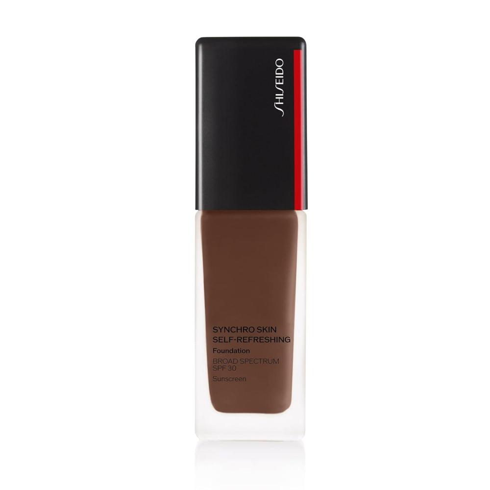 imageShiseido Synchro Skin SelfRefreshing Foundation SPF 30 Medium Buildable Coverage 24Hour Wear Waterproof ampamp Transfer Resistant NonComedogenic560 Obsidian