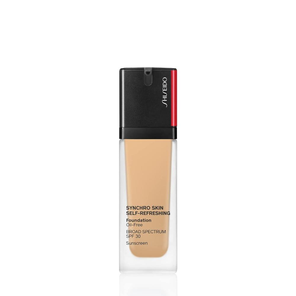 imageShiseido Synchro Skin SelfRefreshing Foundation SPF 30 Medium Buildable Coverage 24Hour Wear Waterproof ampamp Transfer Resistant NonComedogenicBamboo