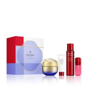 Shiseido Firm & Sculpt Set – Clarifying Cleansing Foam (15mL), Eudermine Activating Essence (70mL), Ultimune Power Infusing Serum (10mL) & Vital Perfection Advanced Cream (50mL) – $224 Value