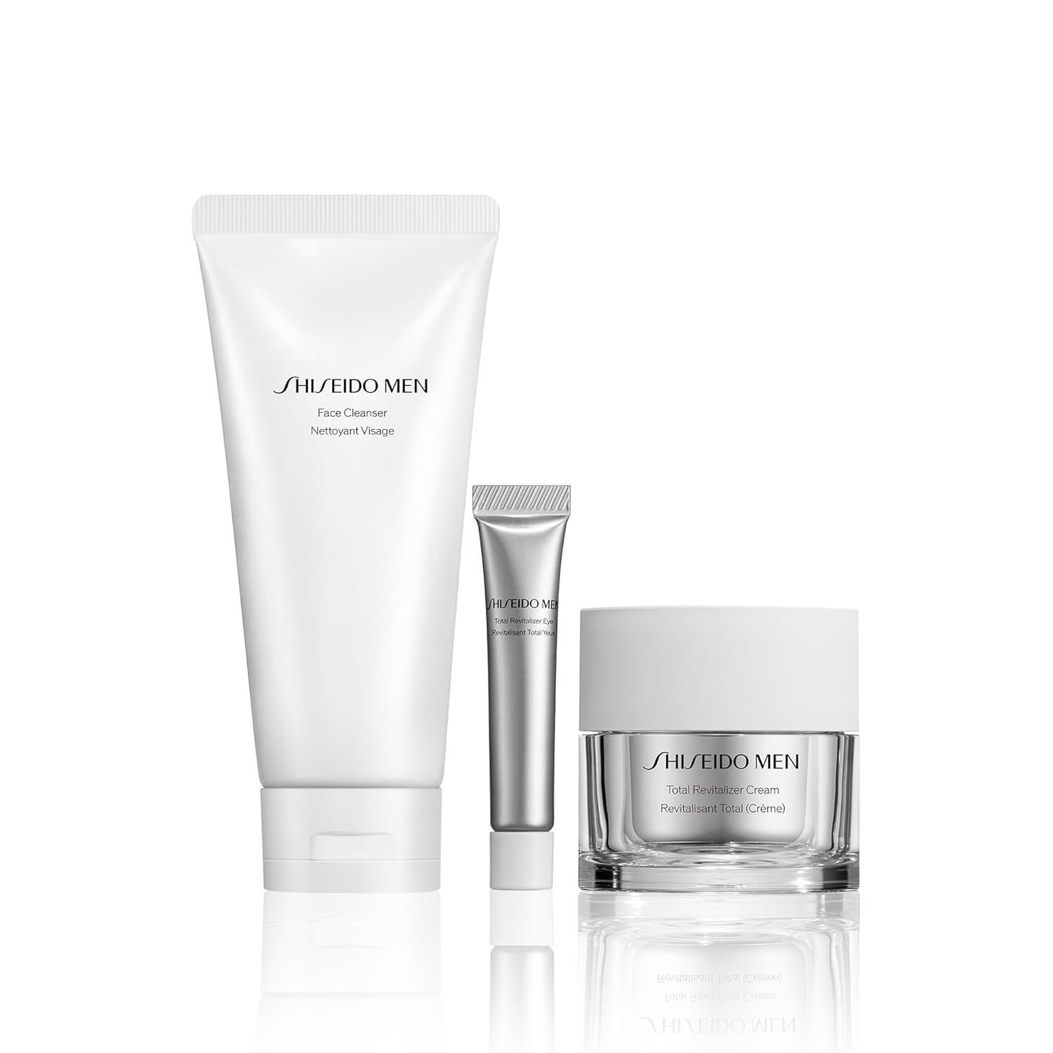 image:imageShiseido Mens Cleanse amp Moisturize Set Men Face Cleanser 125mL Total Revitalizer Cream 50mL amp Eye Cream 5mL 132 Value