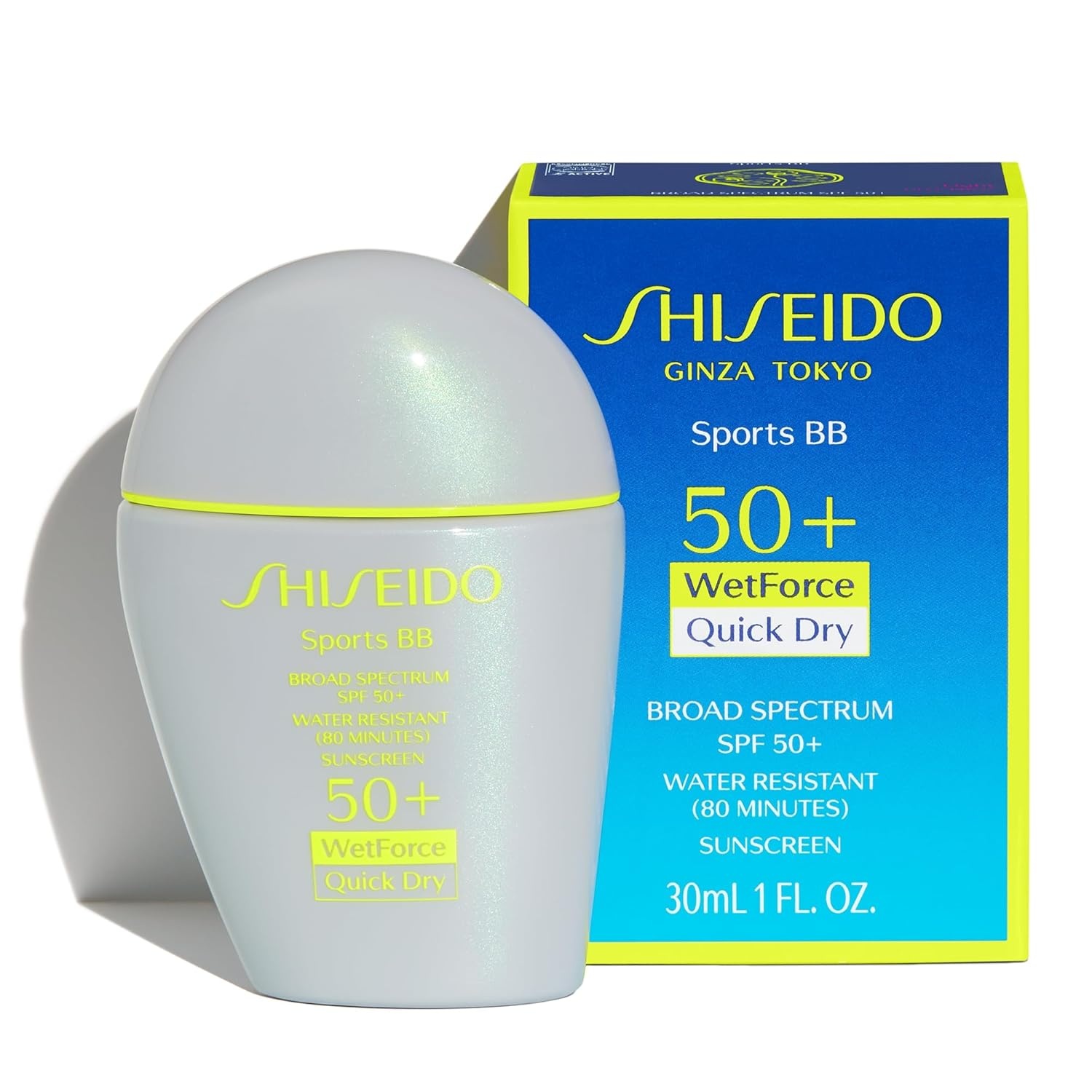 image:imageShiseido Sports BB Cream SPF 50 Sunscreen Medium 30 mL QuickDry NonSticky Formula for Natural All Day Finish Perspiration Water amp Transfer Resistant NonComedogenic