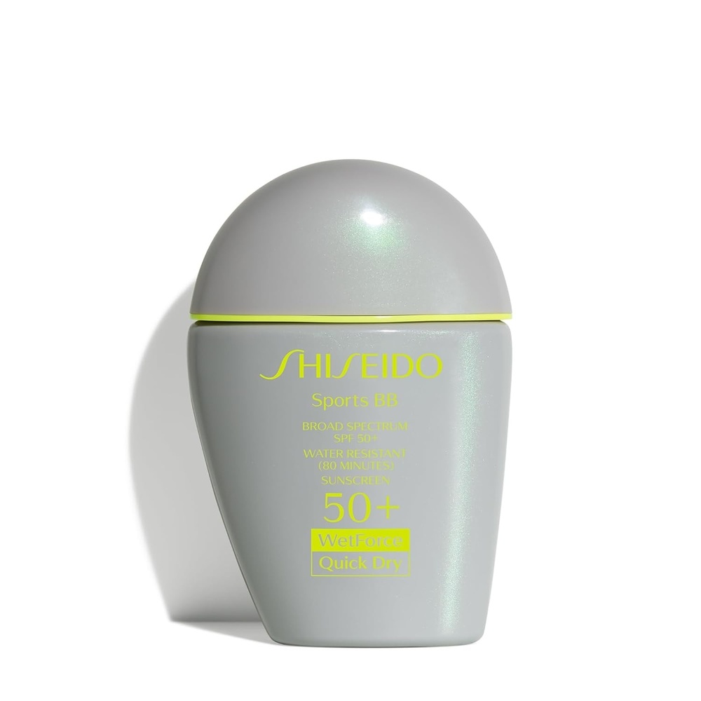 image:imageShiseido Sports BB Cream SPF 50 Sunscreen Medium 30 mL QuickDry NonSticky Formula for Natural All Day Finish Perspiration Water amp Transfer Resistant NonComedogenic